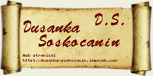 Dušanka Šoškoćanin vizit kartica